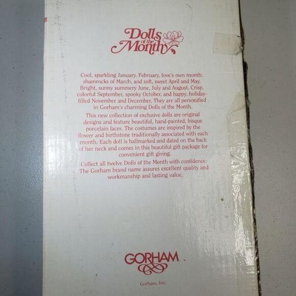 Vintage 1990 Gorham Dolls Of The Month Miss May Collectible - Picture 13 of 14